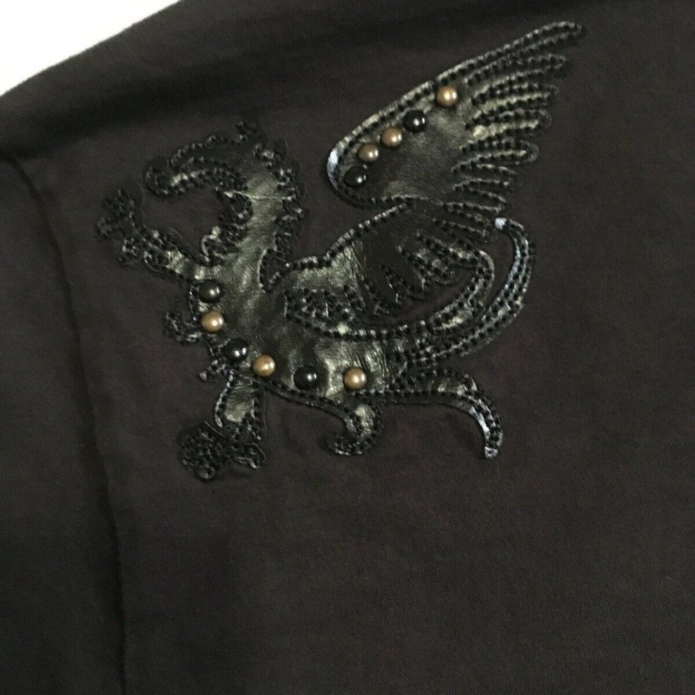 RG512 Mens Long Sleeve Brown Tee XL DRAGON ~ Vintage Y2K